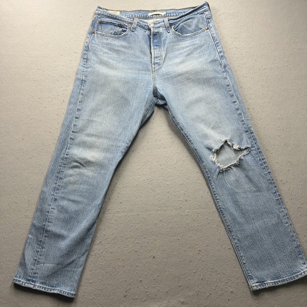 Levi's Premium Jeans Womens 31 Blue Wedgie Straight Leg Medium Wash Button Fly